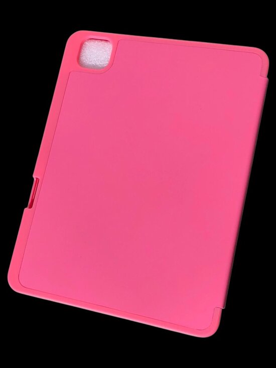 Pink iPad Pro 11″ (M4, 2024 5th Gen) Trifold Case with Pencil Holder - Picture 2 of 7